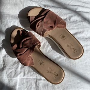 LIKE NEW Seychelles Platform Coast Slide Sandal